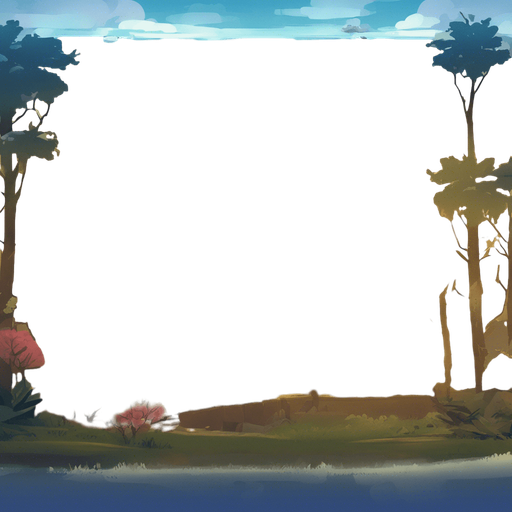 Same image but in a non-blurry, crisp game background illustration style.