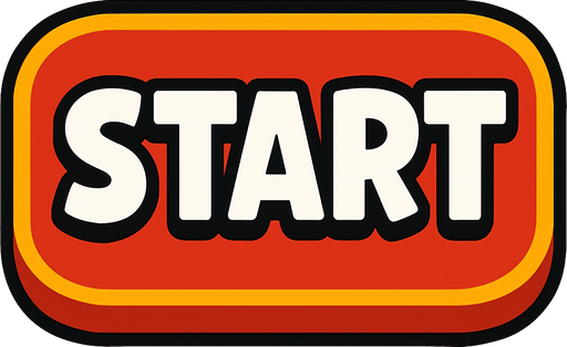Start button.
In-Game asset.  2d.  High contrast.  No shadows