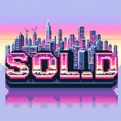 pixel text Sold