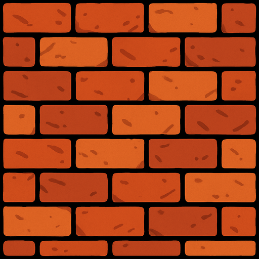 suelo de ladrillos.
In-Game asset.  2d.  High contrast.  No shadows