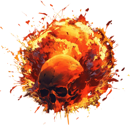 Skull explosion