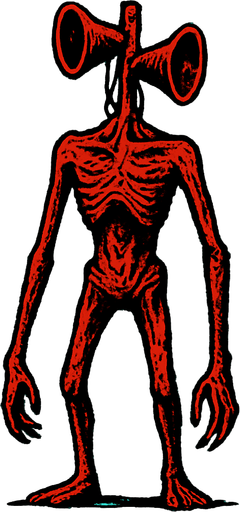 siren head.
In-Game asset.  2d.  High contrast.  No shadows