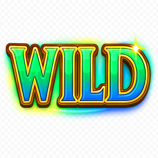 Crea un asset para el símbolo 'W' (Wild/Comodín) de Megaways: un Comodín Lujoso.
La palabra 'WILD' en una fuente llamativa y dinámica. Colores vibrantes (ej. verde esmeralda brillante, azul eléctrico) con un contorno dorado o un efecto de arcoíris. Puede tener un pequeño destello o un aura de energía. Debe comunicar su función de sustitución. Fondo transparente. Símbolo de sorpresa.
In-Game asset.  2d.  High contrast.  No shadows