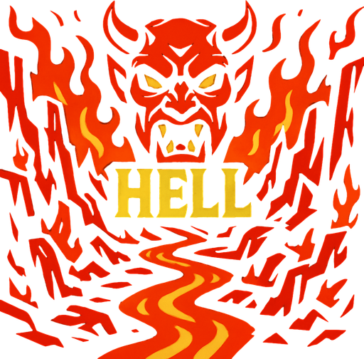 hell.
In-Game asset.  2d.  High contrast.  No shadows