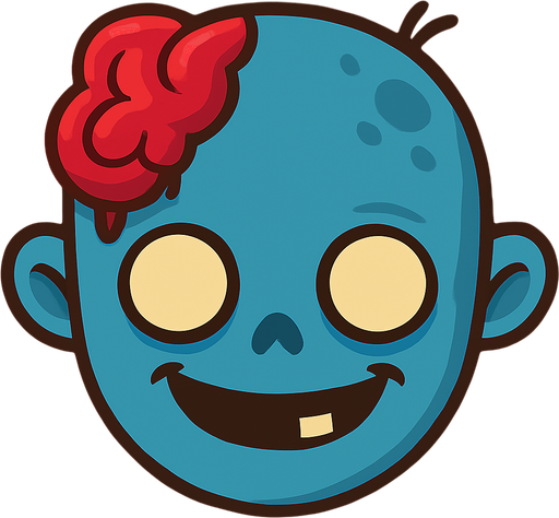 Make its skin blue and make it smile