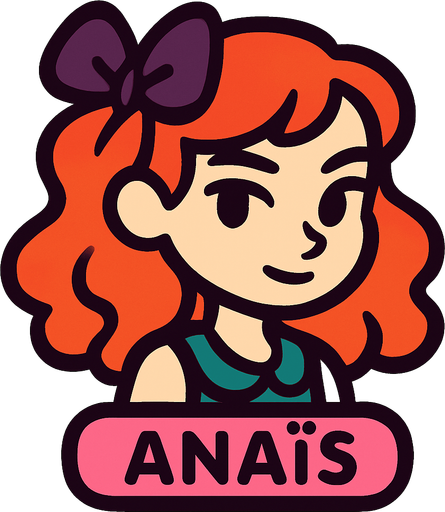 anais.
In-Game asset.  2d.  High contrast.  No shadows