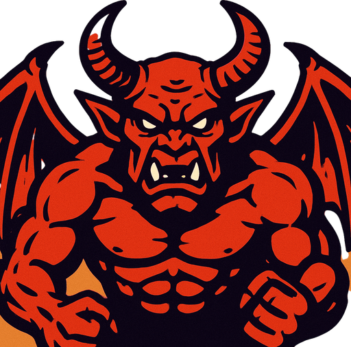bigg demon.
In-Game asset.  2d.  High contrast.  No shadows
