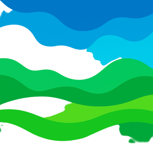 Fondo de ambiente digital con azul y verde.
In-Game asset.  2d.  High contrast.  No shadows