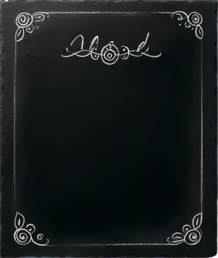 Text "NOVICE BLEND" in chalk