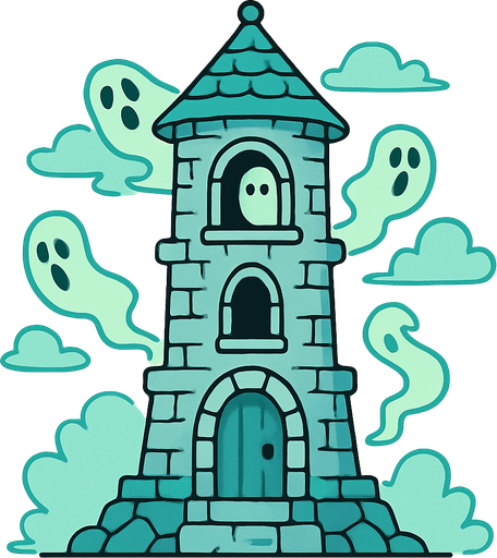 ghost tower. rpg. 2d. no shadows.