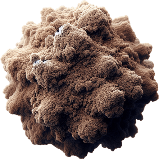 a single brown dust particle.
Single Game Texture. In-Game asset. 2d. Blank background. High contrast. No shadows.