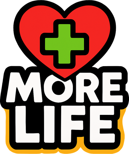 mas vida pero escrito en ingles.
In-Game asset.  2d.  High contrast.  No shadows