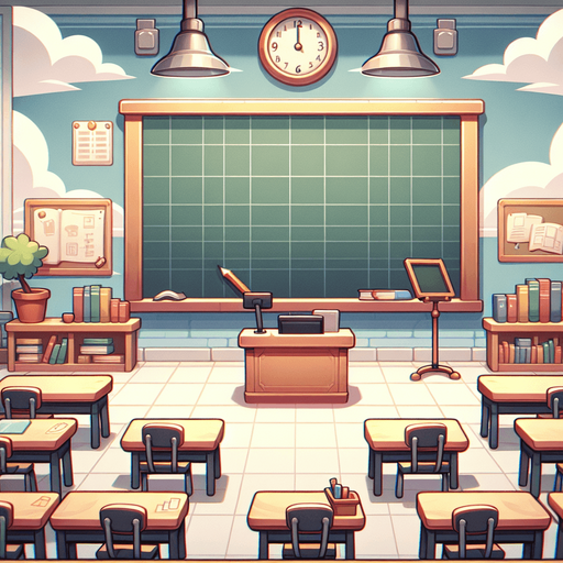school.
Single Game Texture. In-Game asset. 2d. Blank background. High contrast. No shadows.