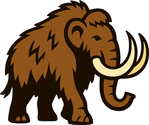 Mammoth.
In-Game asset.  2d.  High contrast.  No shadows
