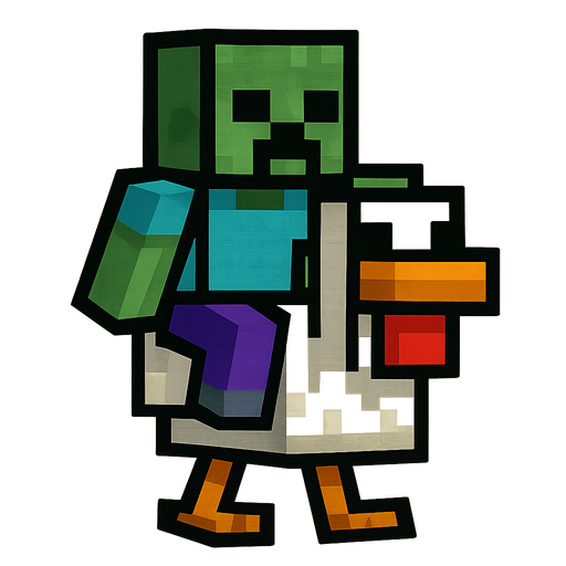 Chicken jockey character.
In-Game asset.  2d.  High contrast.  No shadows