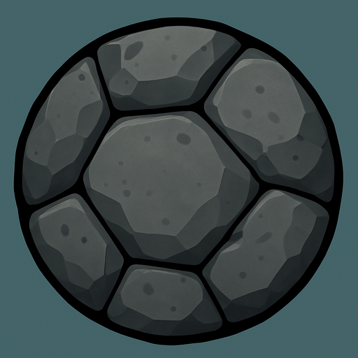 Using this stile, make a rock. A circular rock.