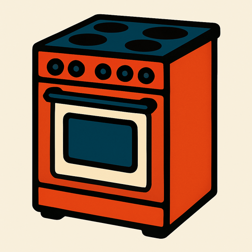 Cuisiniere.
In-Game asset.  2d.  High contrast.  No shadows