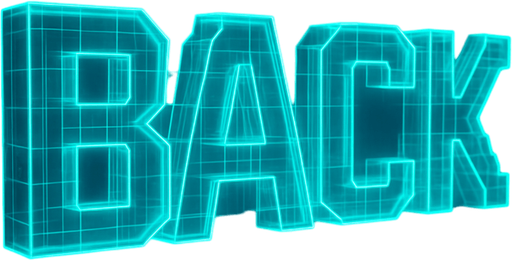 Neon cyberpunk hologram glowing semi-transparent 3D back projection