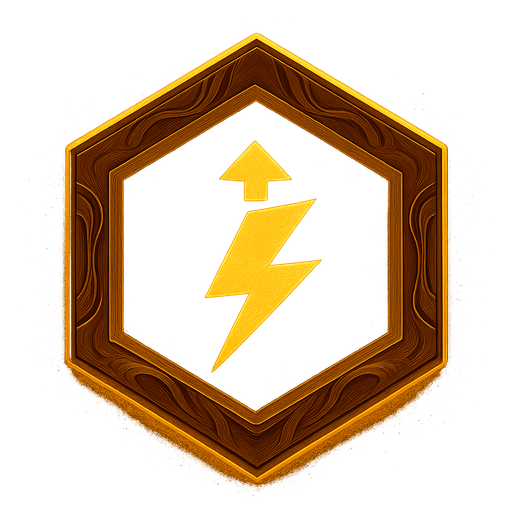 Add a boosted icon symbolizing that this button has improved / boosted power