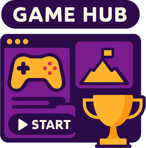 Game hub.
In-Game asset.  2d.  High contrast.  No shadows
