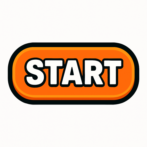 Start button.
In-Game asset.  2d.  High contrast.  No shadows