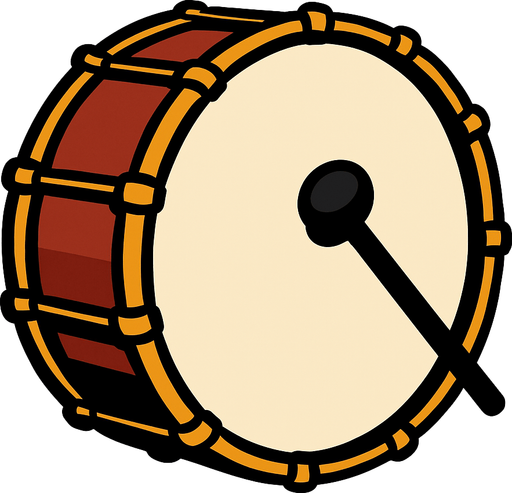 davul.
In-Game asset.  2d.  High contrast.  No shadows