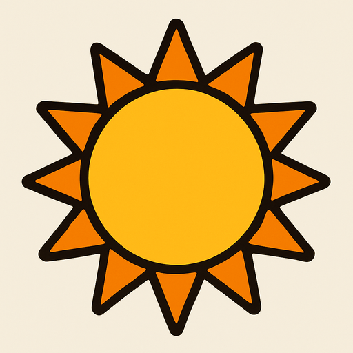 sun.
In-Game asset.  2d.  High contrast.  No shadows