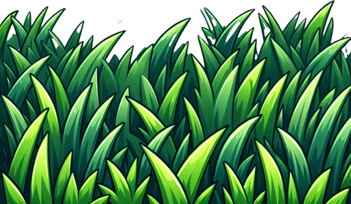 grass.
Single Game Texture. In-Game asset. 2d. Blank background. High contrast. No shadows.