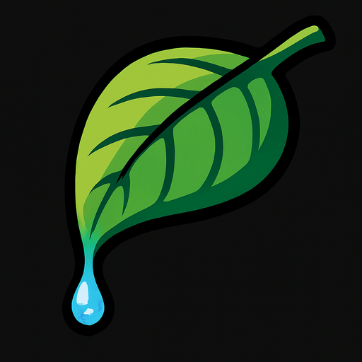 Yeşil yaprak süzülen.
In-Game asset.  2d.  High contrast.  No shadows