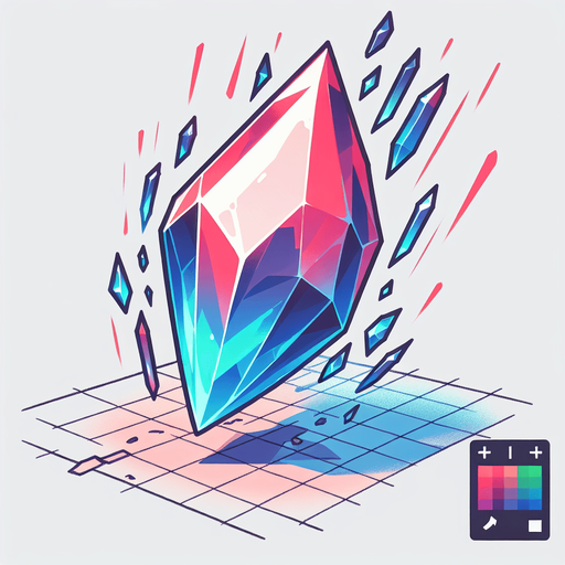 moving dynamic crystal.
Single Game Texture. In-Game asset. 2d. Blank background. High contrast. No shadows.