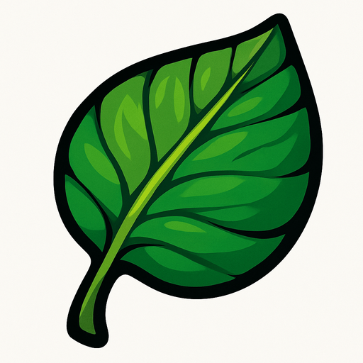 Leaf.
In-Game asset.  2d.  High contrast.  No shadows