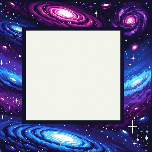 galaxy background.
Single Game Texture. In-Game asset. 2d. Blank background. High contrast. No shadows.