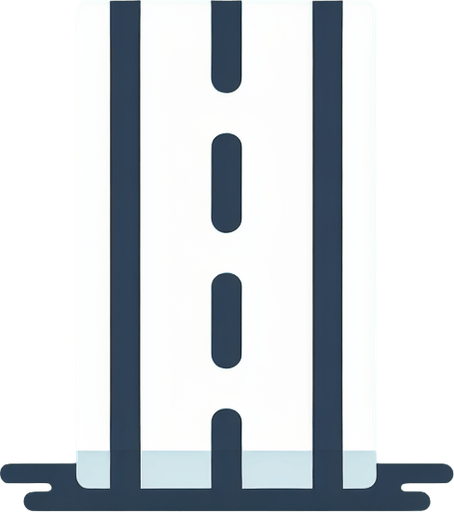 generate image single white dashed road edge marking line. vertical direction. exempted. no background. just simple line nothing else on pic Single Game Texture. In-Game asset. 2d. Blank background. High contrast. No shadows.