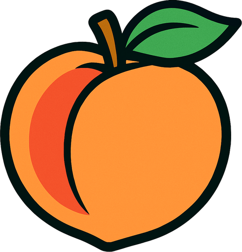 peach.
In-Game asset.  2d.  High contrast.  No shadows