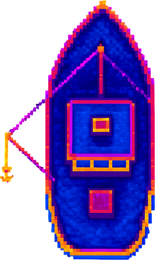 Top down view of this boat.