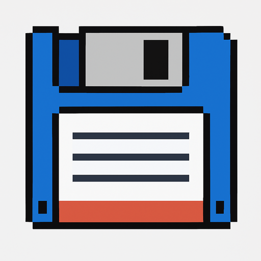 Make pixel computer disk.
In-Game asset.  2d.  High contrast.  No shadows