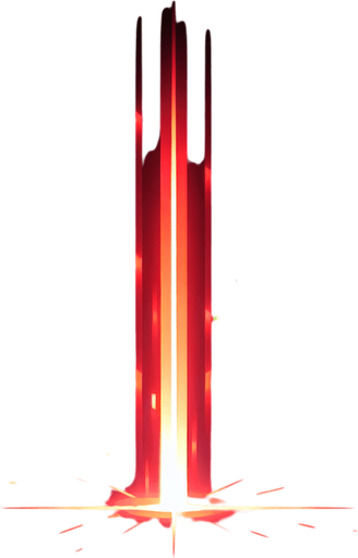 A single vertical red glowing line. 
Single Game Texture. In-Game asset. 2d. Blank background. High contrast. No shadows.