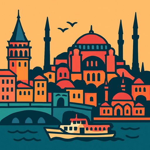 istanbul.
In-Game asset.  2d.  High contrast.  No shadows no text