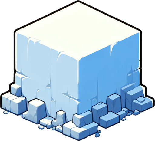 cartoon white square.
Single Game Texture. In-Game asset. 2d. Blank background. High contrast. No shadows.
