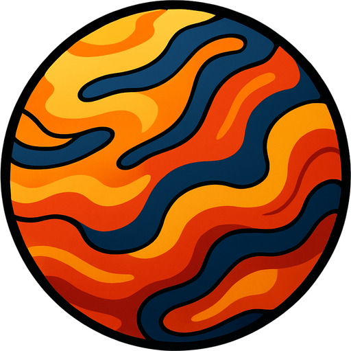 Gezegen.
In-Game asset.  High contrast.  No shadows. 2D