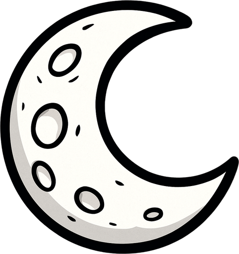 oyunlardaki beyaz ay.
In-Game asset.  2d.  High contrast.  No shadows