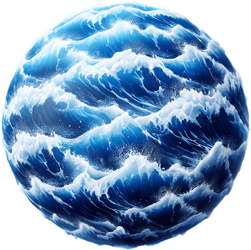 Water.
Single Game Texture.  In-Game asset.  2d.  Blank background.  High contrast.  No shadows