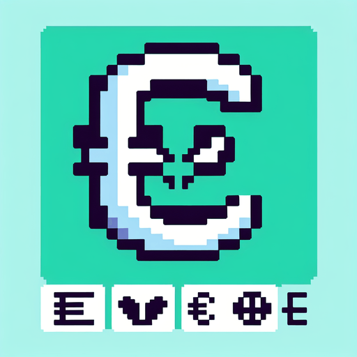 pixel art of an alien currency symbol.
Single Game Texture. In-Game asset. 2d. Blank background. High contrast. No shadows.