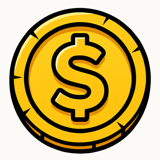 Coin.
In-Game asset.  2d.  High contrast.  No shadows