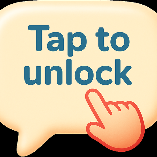 Change text to "Tap to unlock"
