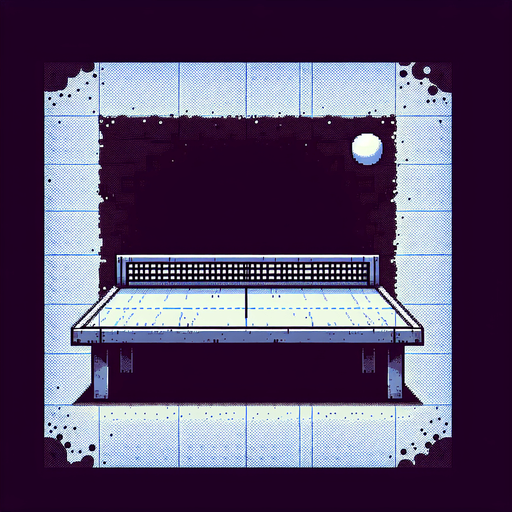 pong background.
Single Game Texture. In-Game asset. 2d. Blank background. High contrast. No shadows.