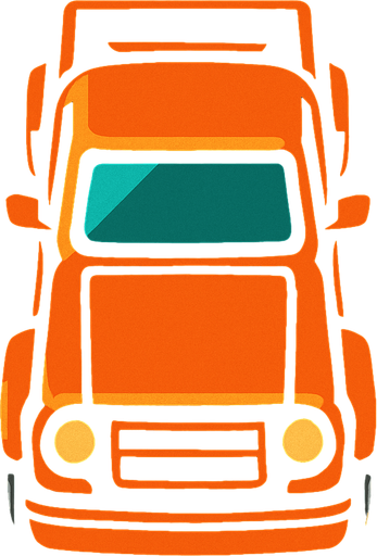 top view truck.
In-Game asset.  2d.  High contrast.  No shadows