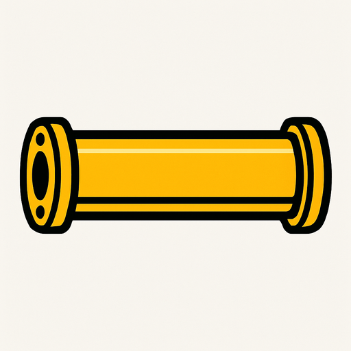 2d strait 2 sided pipe.
In-Game asset.  2d.  High contrast.  No shadows