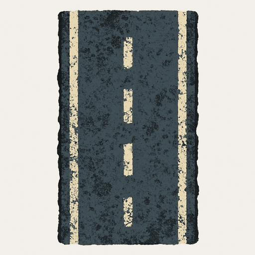 PISTA DESPINTADA.
In-Game asset.  2d.  High contrast.  No shadows