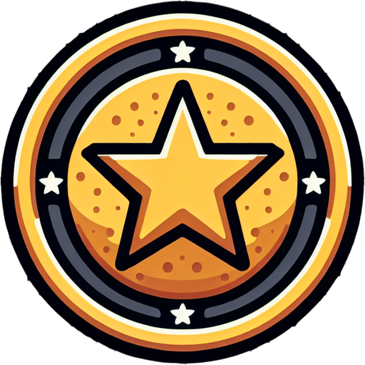 Coin.
Single Game Texture. In-Game asset. 2d. Blank background. High contrast. No shadows.